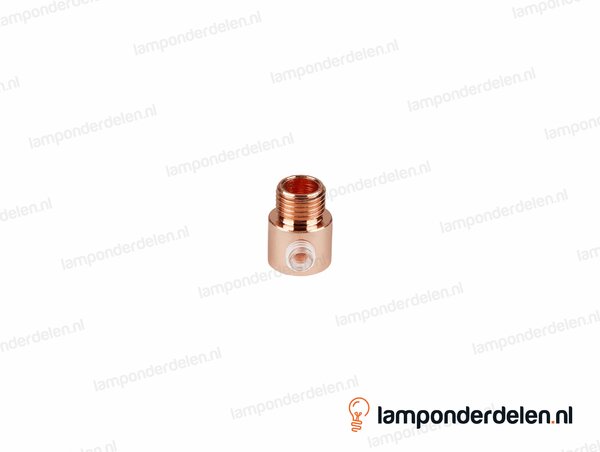 Trekontlaster messing koperglanskleurig - lengte schroefdraad 7 mm - buitendraad M10x1