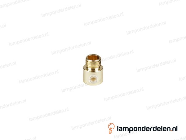 Trekontlaster messingglanskleurig - lengte schroefdraad 7 mm - buitendraad M10x1