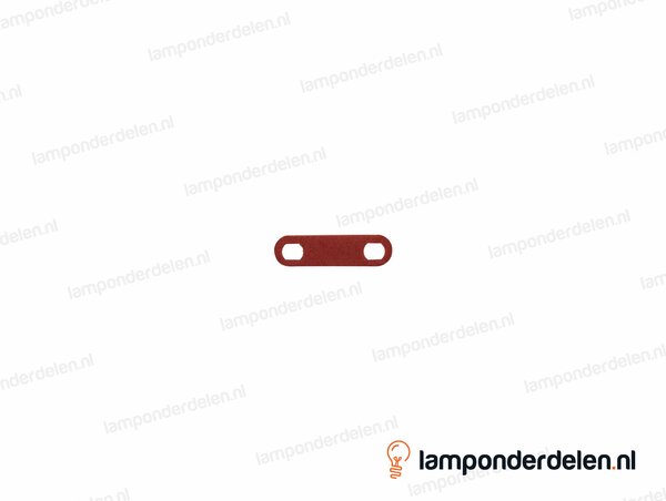 Trekontlaster vulcanfiber rood klem - 7 x 23 mm - geschikt voor plat snoer
