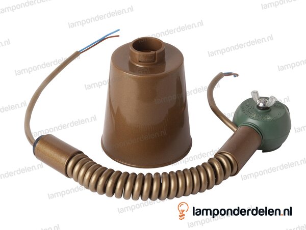 Trekpendel kunststof goud - lengte 25 tot 100 cm