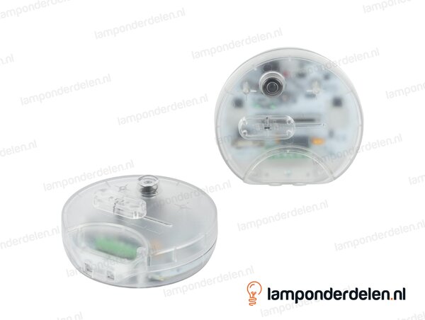 Vloerdimmer kunststof transparant LED - 4 tot 25 watt - maximaal vier LED lampen