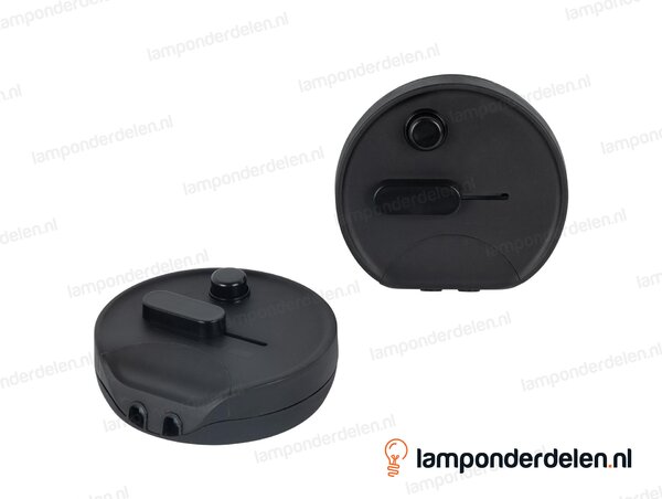 Vloerdimmer kunststof zwart LED - maximaal vier LED lampen