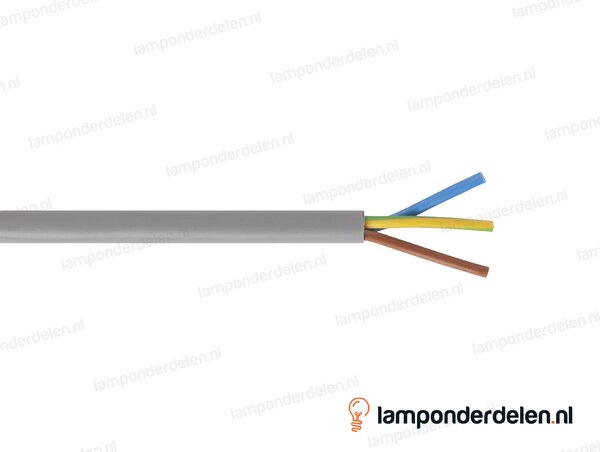 VMVS snoer grijs rond - 3 x 0,75 mm²