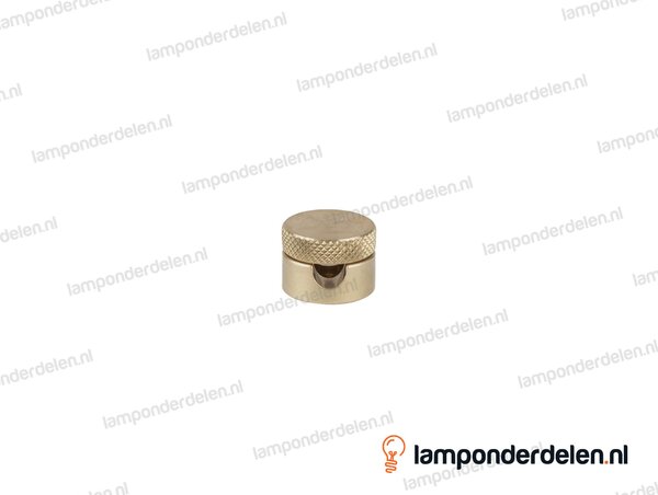 Wand en plafond snoerbevestiging messing 2-delig