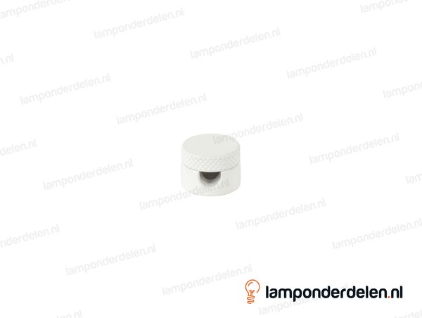 Wand en plafond snoerbevestiging messing wit 2-delig