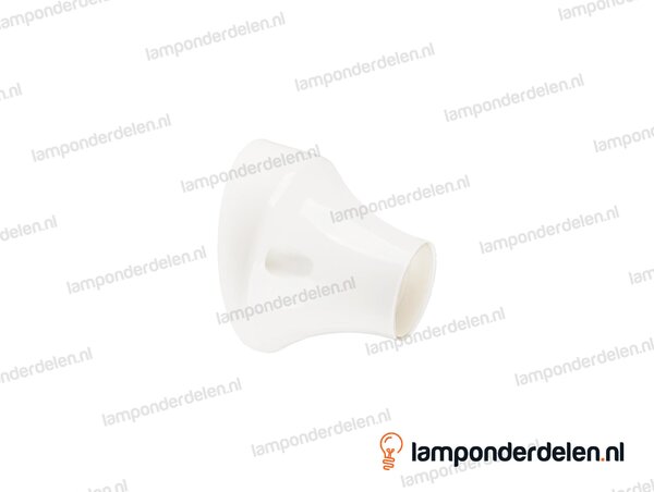 Wandfitting E27 kunststof wit