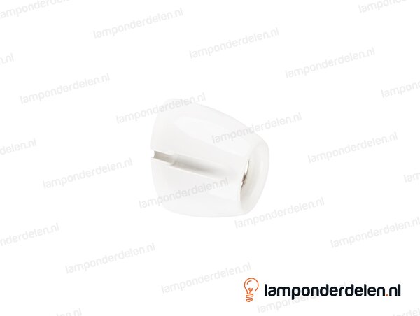 Wandfitting E27 porselein wit